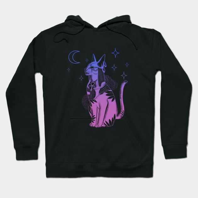 Aestethic bastet Hoodie by Blacklinesw9